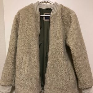 Abercrombie and Fitch Sherpa/Teddy Coat